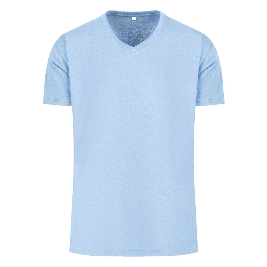 TARGET V MEN, pamučna majica, v izrez, 160 g/m2, svetlo plava