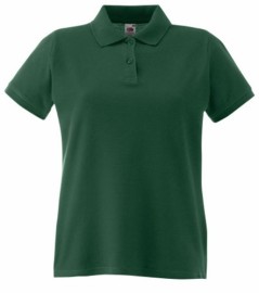 Fruit of the Loom, Ladies Premium Polo, women's premium polo shirt, dark green, 2XL