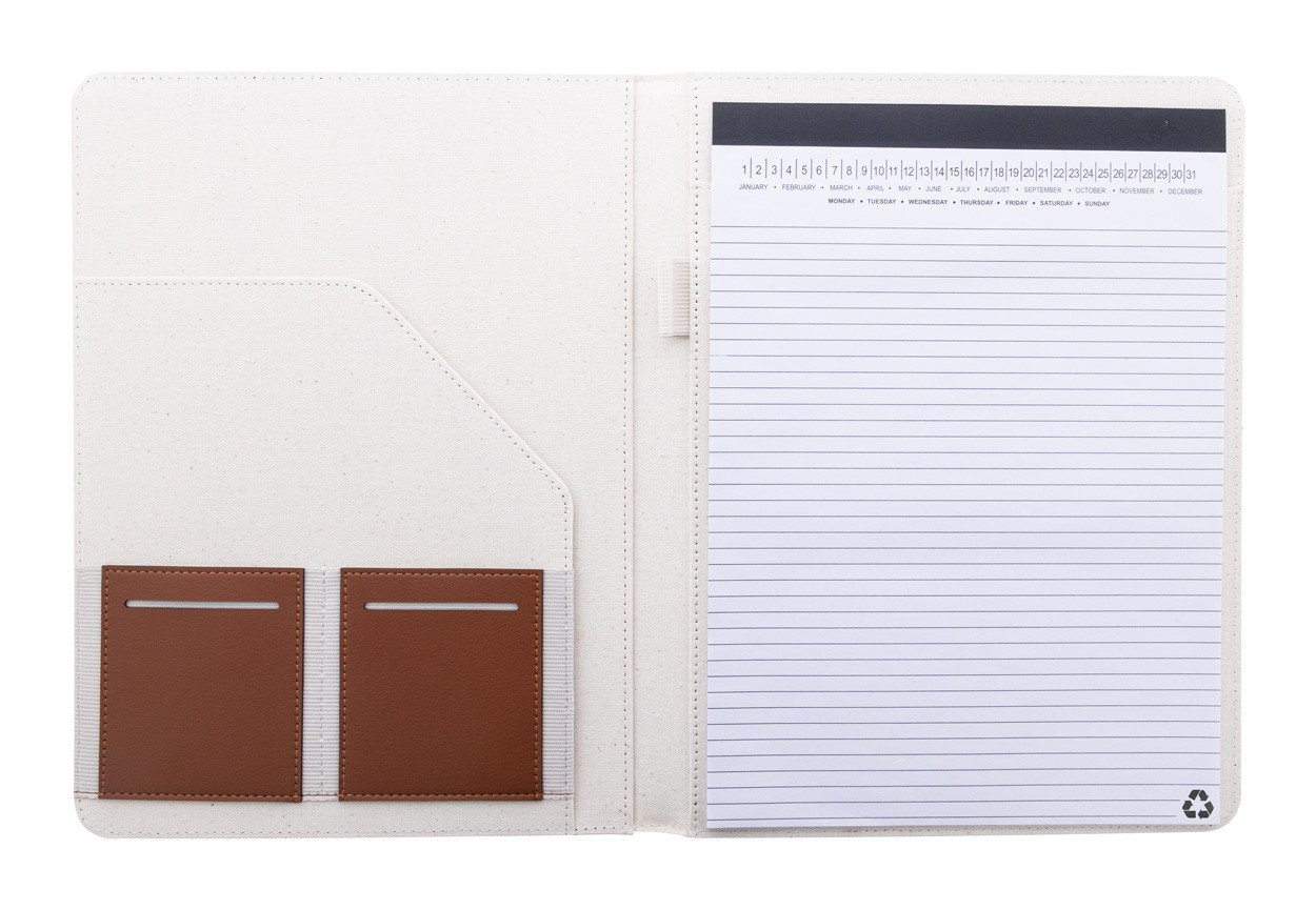 Carbasa A4 recycled canvas document folder