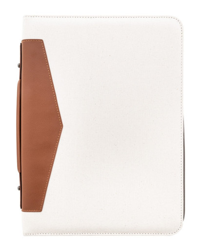 Carbasa Zip recycled canvas document folder
