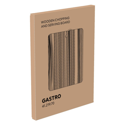 GASTRO, wooden chopping and serving board, brown
