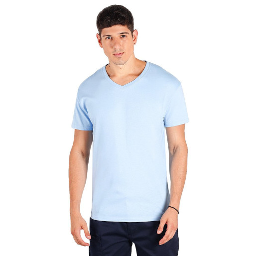 TARGET V MEN, v-neck t-shirt, 160 g/m2, sky blue