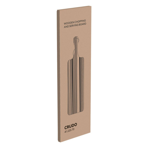CRUDO, wooden chopping and serving board, brown