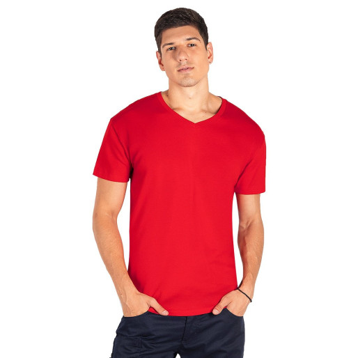 TARGET V MEN, v-neck t-shirt, 160 g/m2, red