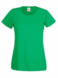 Fruit of the Loom, Valueweight, women's cotton T-shirt, Kelly green, S