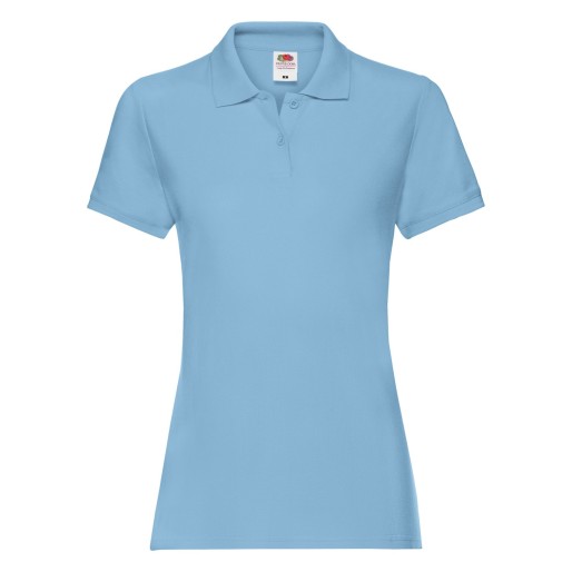 Fruit of the Loom, Ladies Premium Polo, women's premium polo shirt, dark green, 2XL