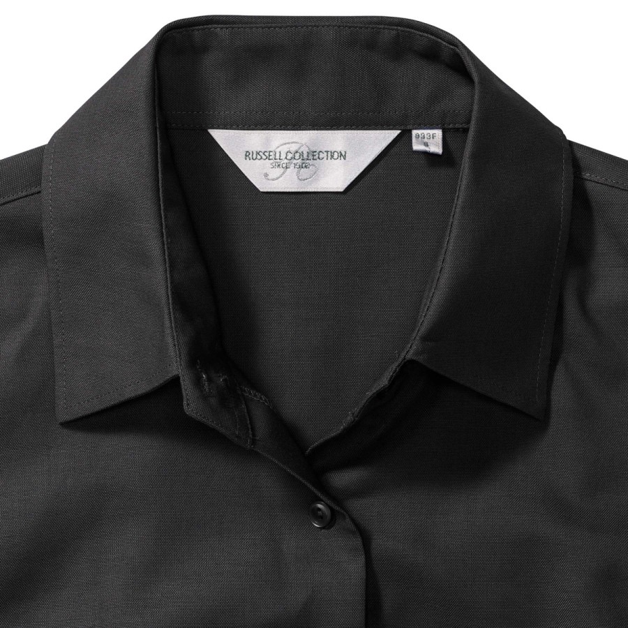 RUSSELL EASY CARE OXFORD Women's Short Sleeve Shirt