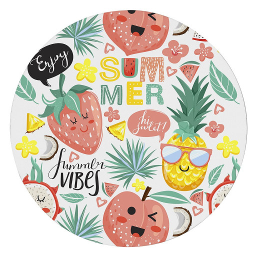 SUBLI MAGNET ROUND, magnet, white