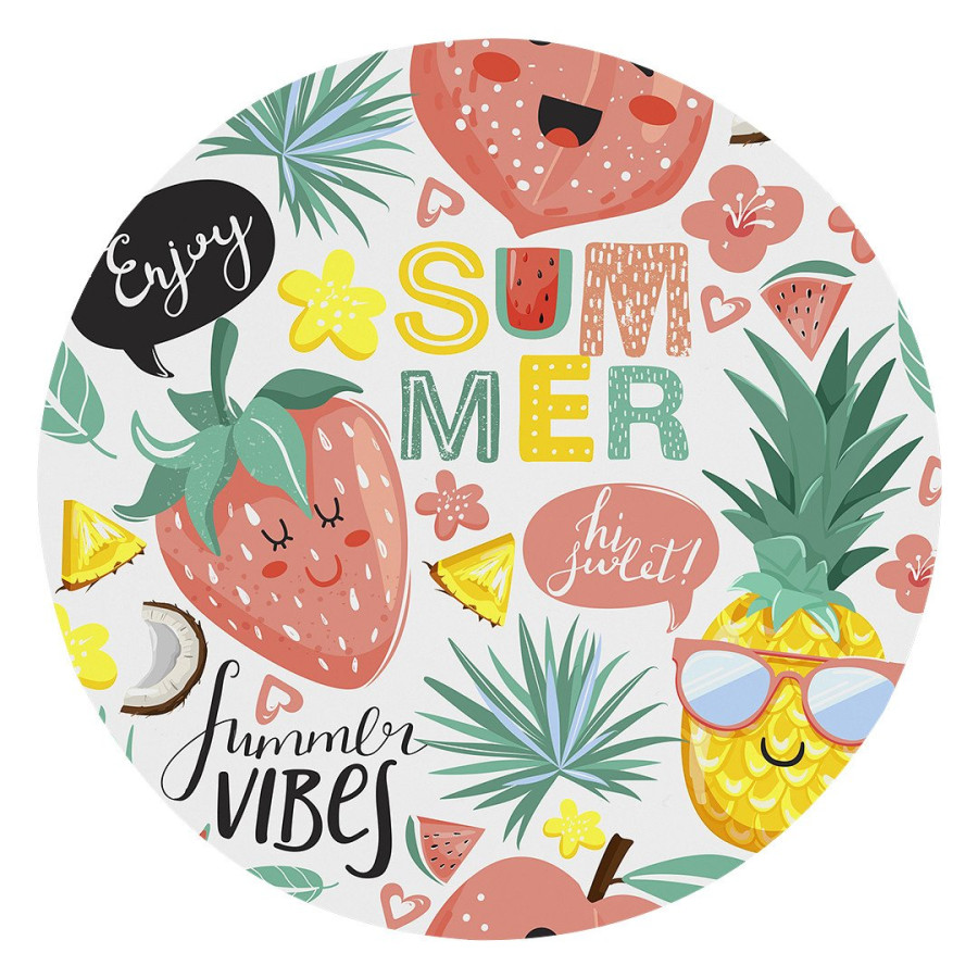 SUBLI MAGNET ROUND, magnet, beli