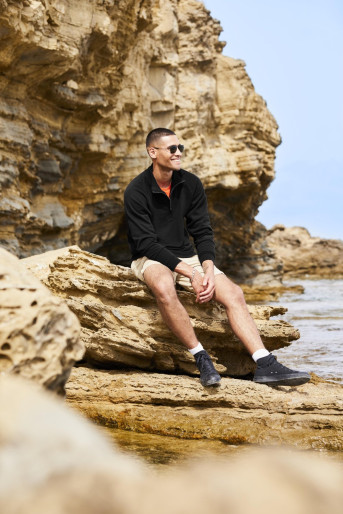 Fruit Of The Loom Premium Zip Neck Sweat, Duks Sa Rajsfleršlus-Cipzarom Na Zakopčavanje