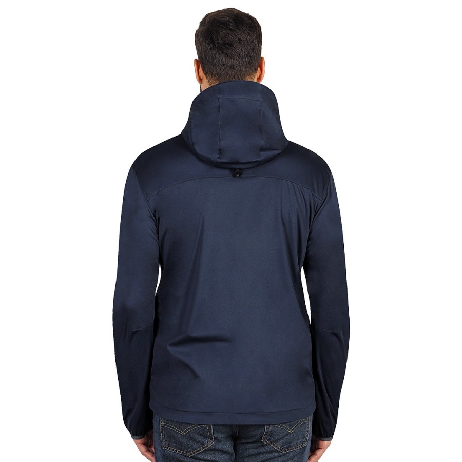 RIDER, unisex softshell hooded jacket, blue