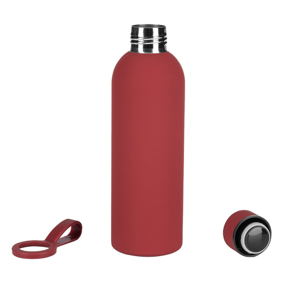 ACTIVE FLOW, vacuum insulated bottle, 500 ml, red