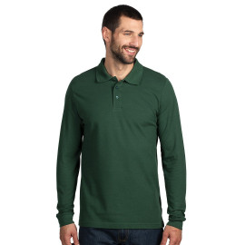 AZZURRO II LSL, long sleeved polo shirt, 180 g/m2, forest green