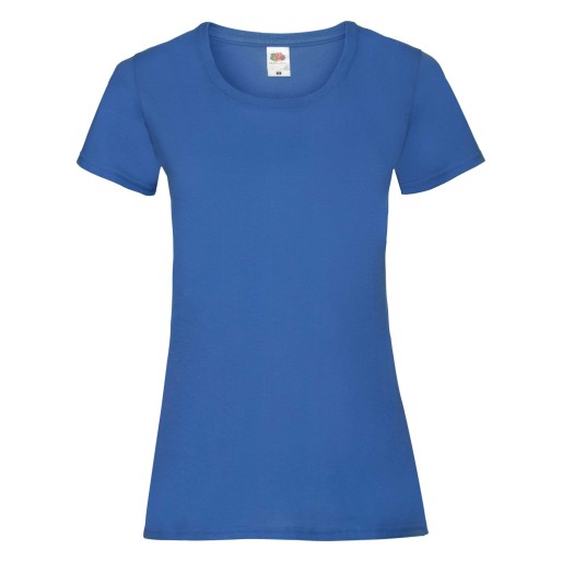Fruit of the Loom, Valueweight, Women's Cotton T-shirt, Royal Blue, S