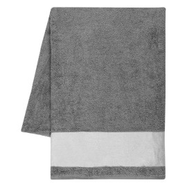 LA PLAYA, sublimation beach towel, 500g/m2, dark gray