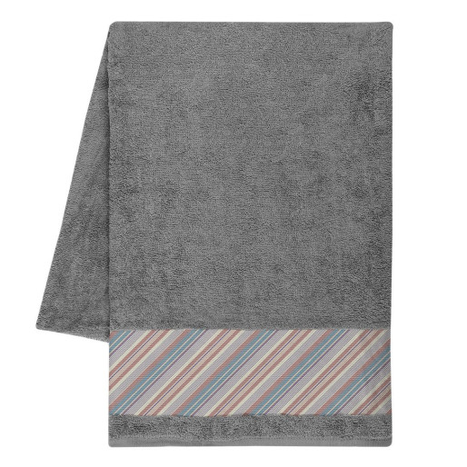 LA PLAYA, sublimation beach towel, 500g/m2, dark gray