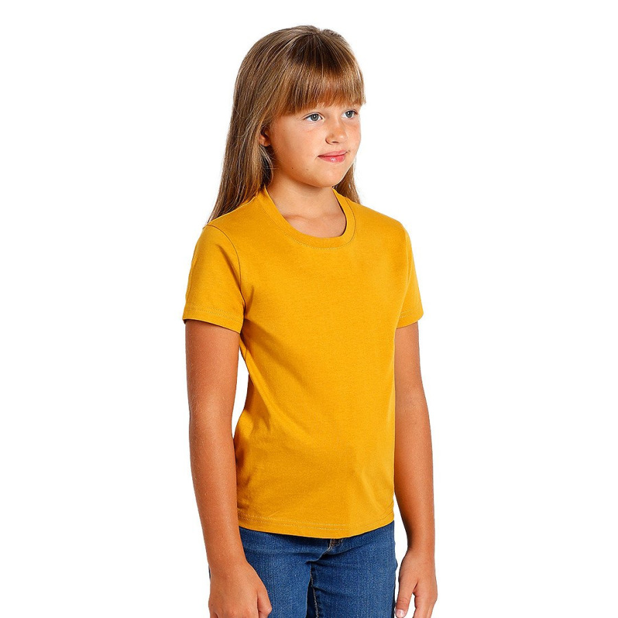 TERRA KID, dečja majica od organskog pamuka, 150g/m2, senf žuta