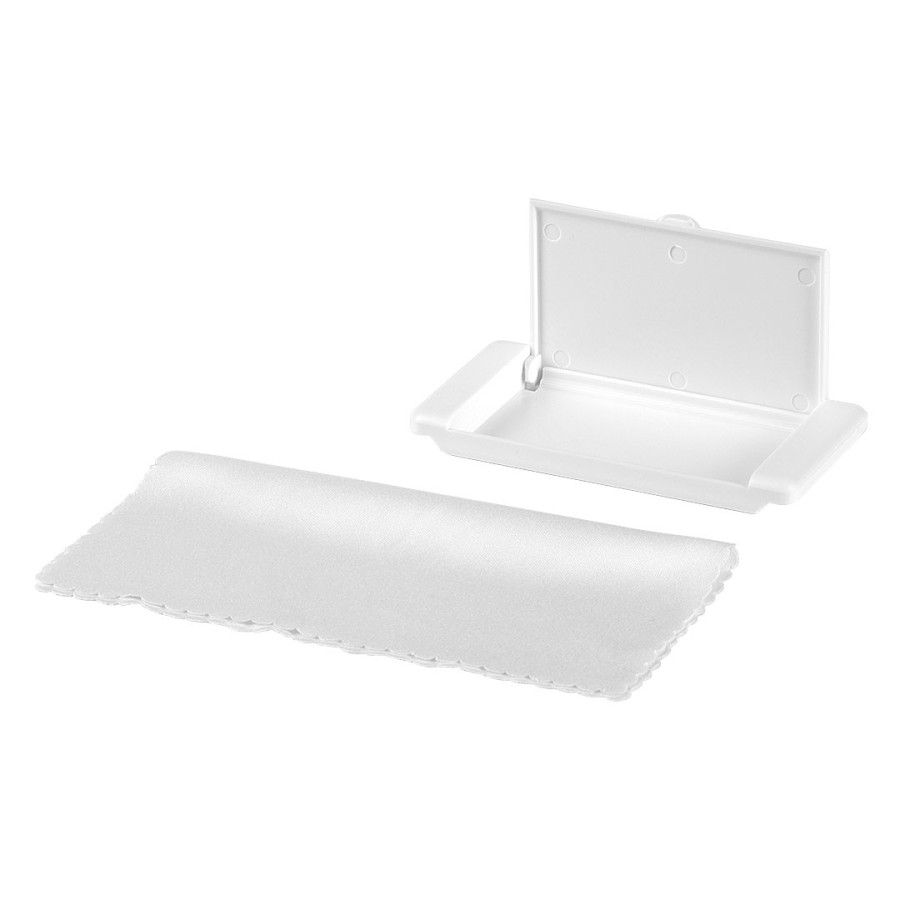 LENS, microfiber cloth in a plastic gift box, white