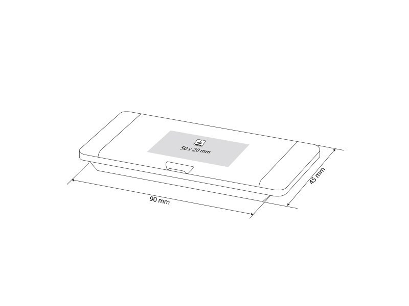 LENS, microfiber cloth in a plastic gift box, white