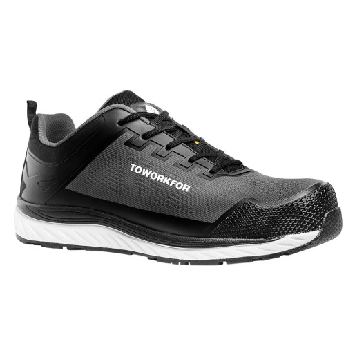 SUPER SET GREY, low-cut safety shoes s1p src, dark gray