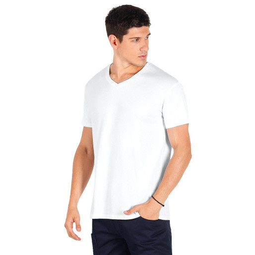 TARGET V MEN, v-neck t-shirt, 160 g/m2, white