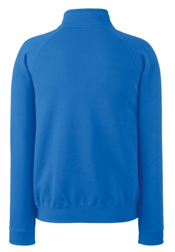 Fruit Of The Loom Premium Zip Neck Sweat, Rhinestone Zip Clasp