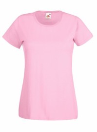 Fruit of the Loom, Valueweight, women's cotton T-shirt, pink, S