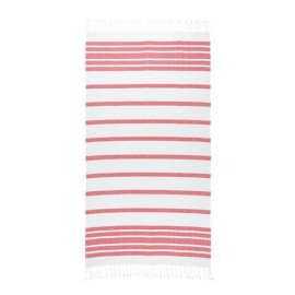 SARDENHA. Beach towel in cotton (70% recycled) and polyester (30% recycled) (180 g/m²)
