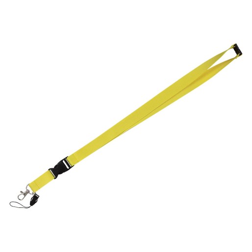 STEP-UP, lanyard for id cards, 20 mm, yellow