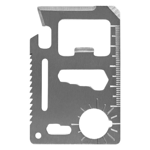 OMNI, multifunctional tool with 11 functions, silver