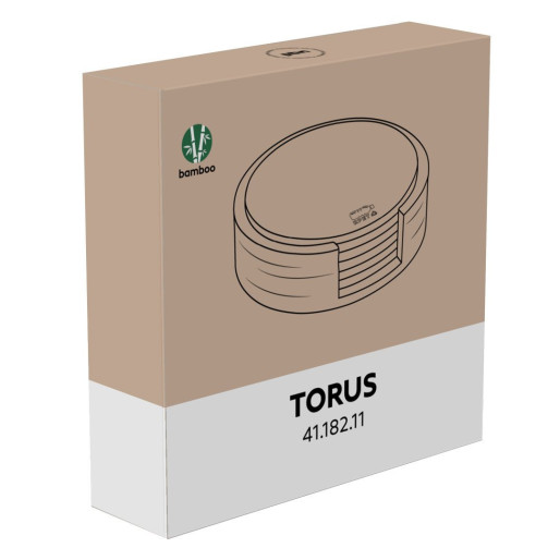 TORUS, set podmetača, 6/1, tamno sivi