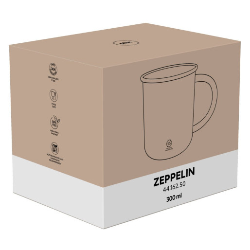 ZEPPELIN, metalna šolja, 400 ml, zelena