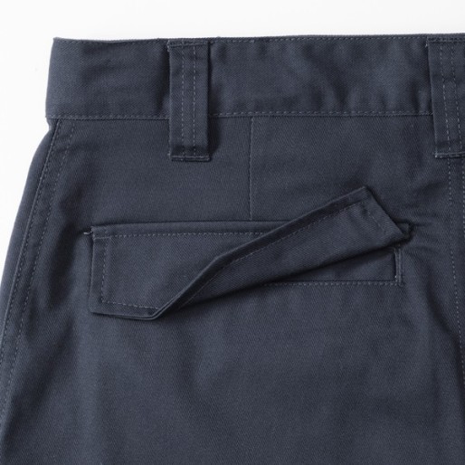 Work cut of modern cut, Material 65/35, twill