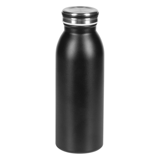 VATTEN, vacuum insulated bottle, 450 ml, black