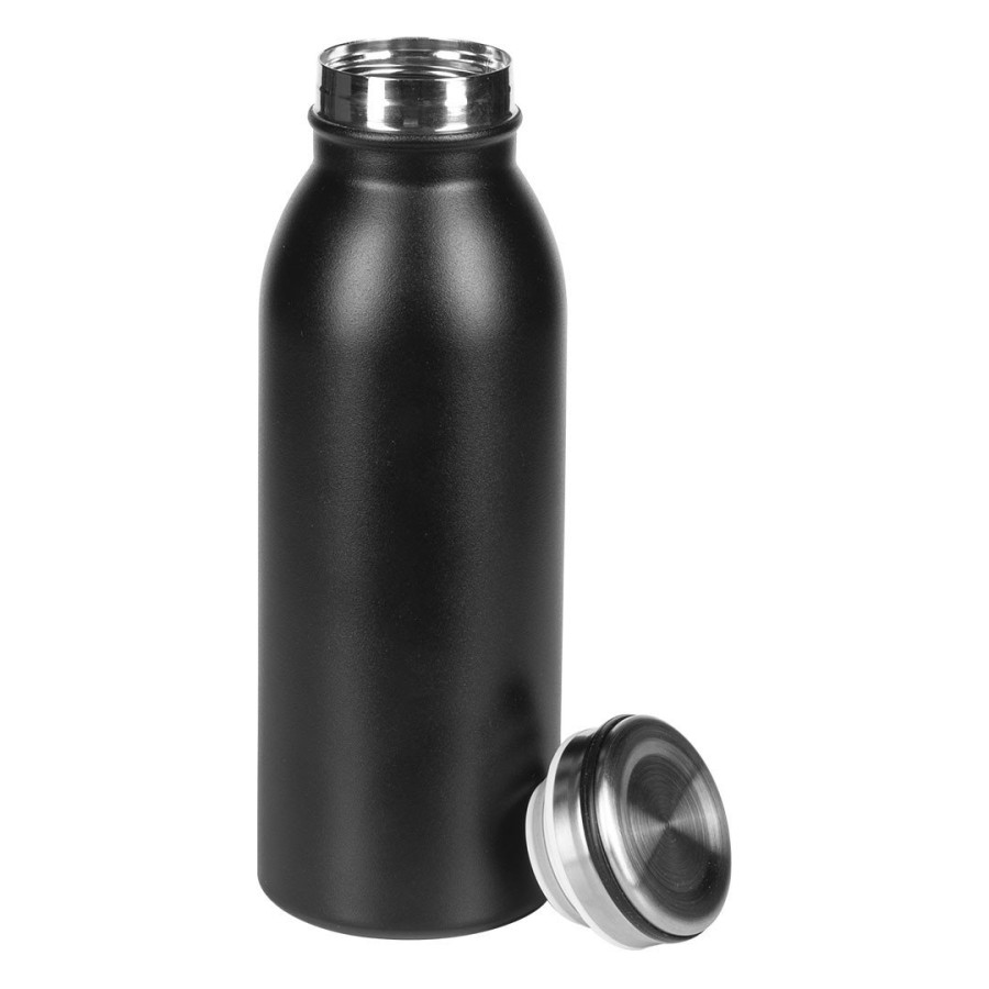 VATTEN, vacuum insulated bottle, 450 ml, black