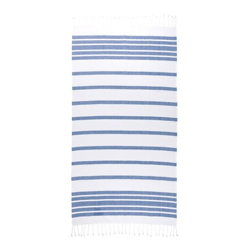 SARDENHA. Beach towel in cotton (70% recycled) and polyester (30% recycled) (180 g/m²)