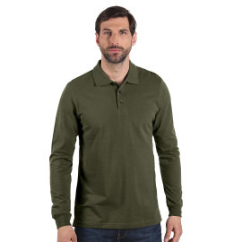 AZZURRO II LSL, long sleeved polo shirt, 180 g/m2, olive