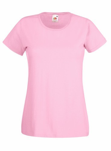 Fruit of the Loom, Valueweight, ženska pamučna majica kratkih rukava, roza, 2XL