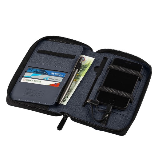 POWER WALLET, novčanik sa pomoćnom baterijom kapaciteta 4000 mah, plavi