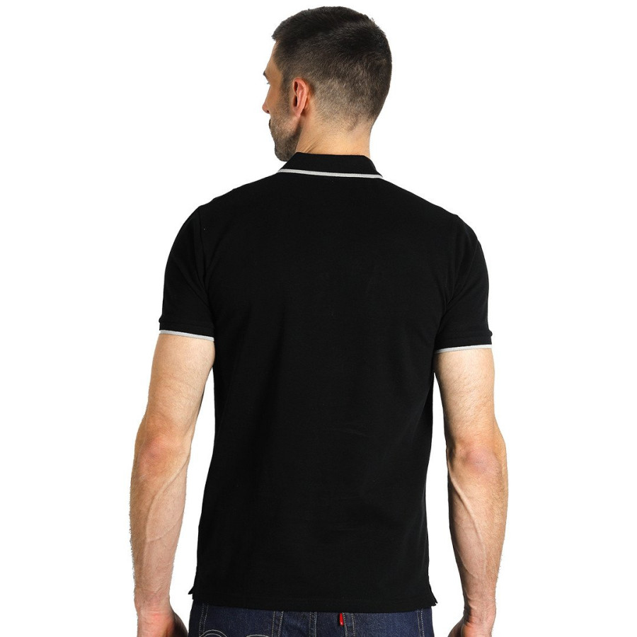 ATLANTIC, polo shirt, 190 g/m2, black