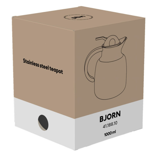 BJORN, teapot, 1000 ml, black