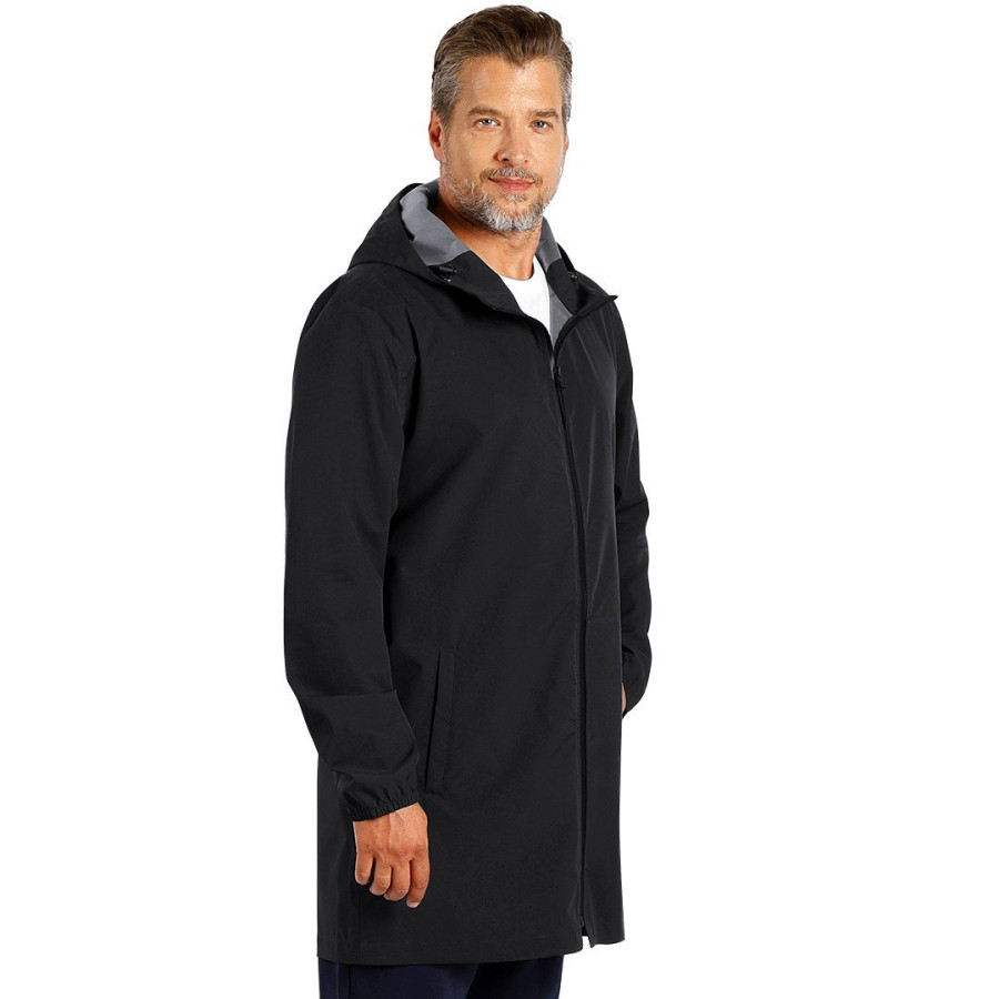 ARIGATO, recycled polyester raincoat, black