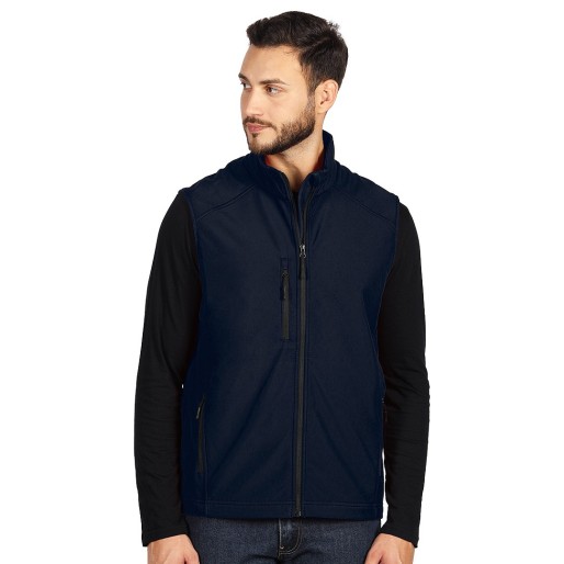SKIPPER VEST, softshell bodywarmer, blue