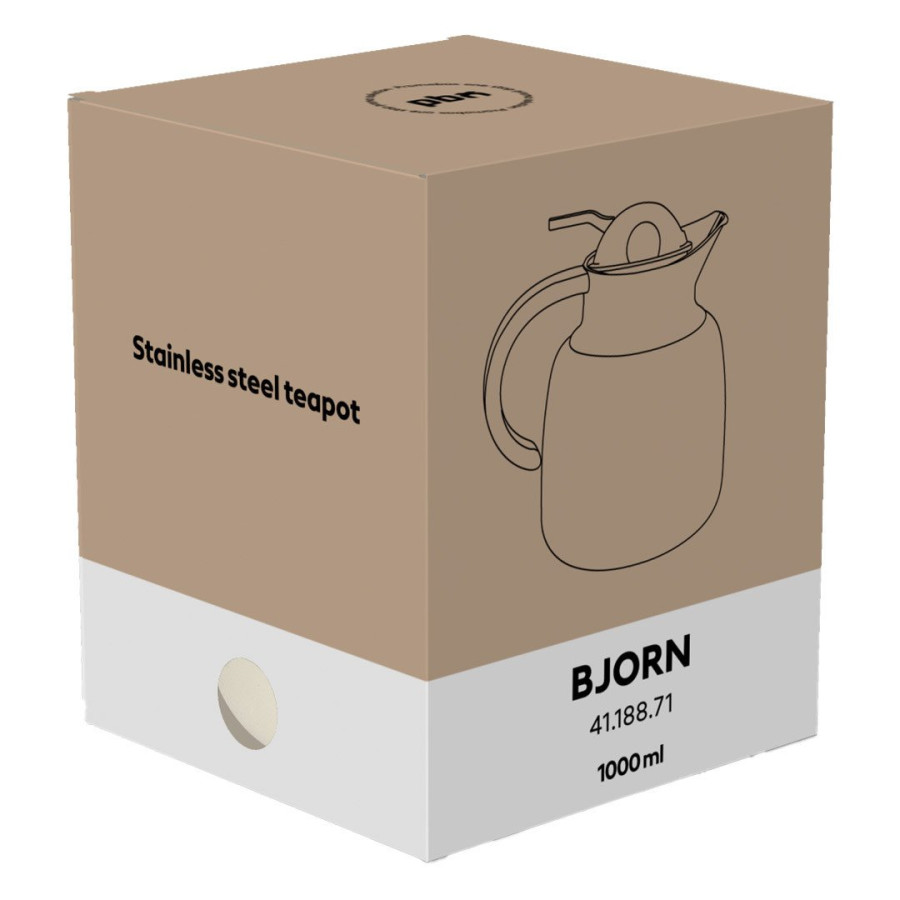 BJORN, teapot, 1000 ml, beige