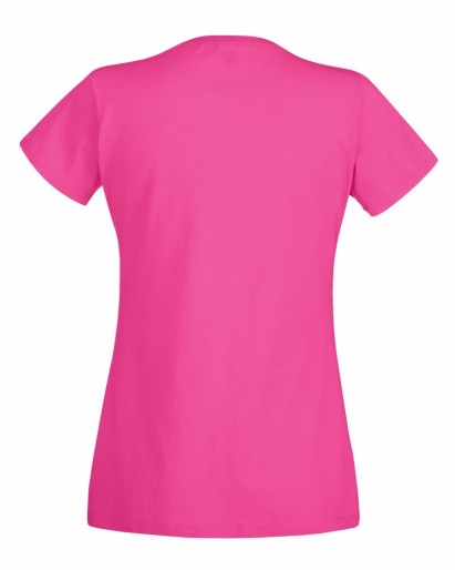 Fruit of the Loom, Valueweight, women's cotton T-shirt, fuchsia, M