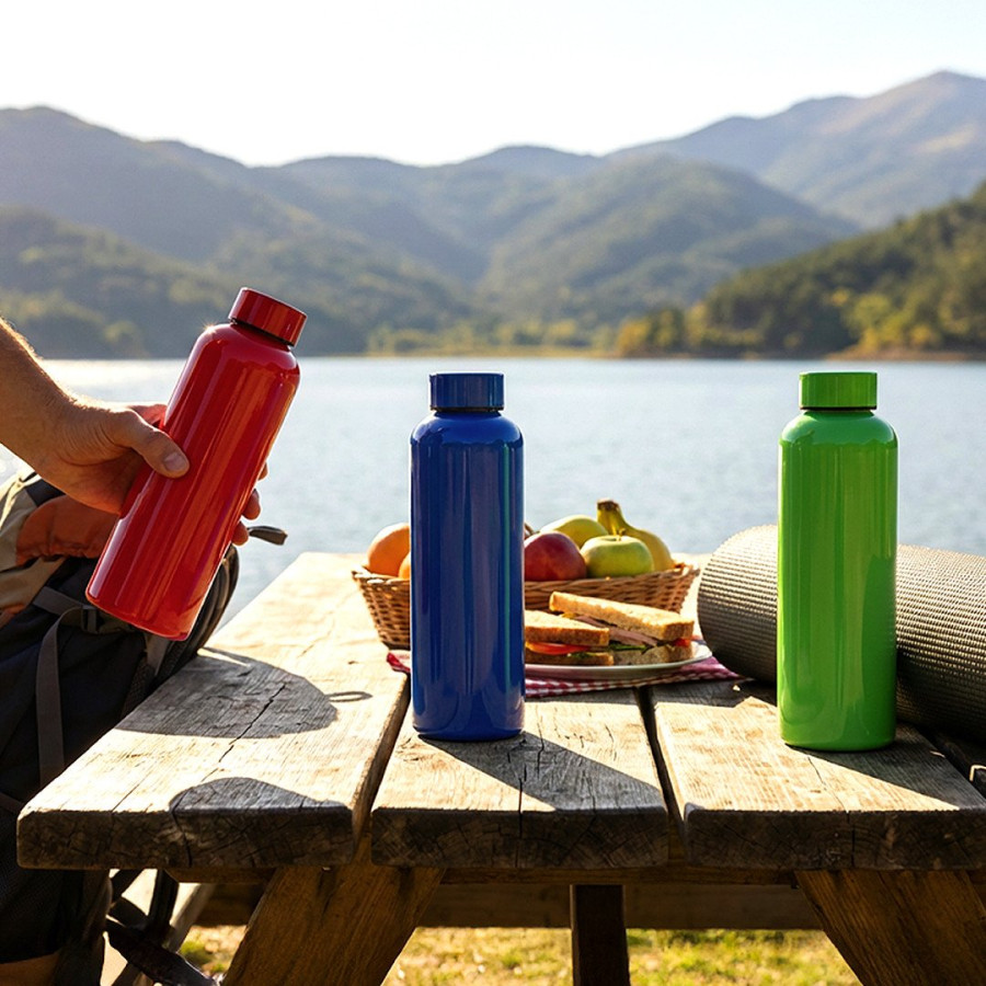 FLOW RPET, boca za vodu, 500 ml, bela