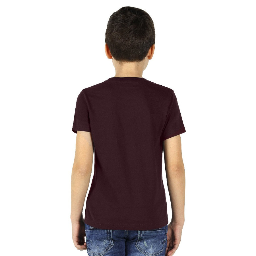 TERRA KID, children's t-shirt made of organic combed cotton, 150g/m2, plum