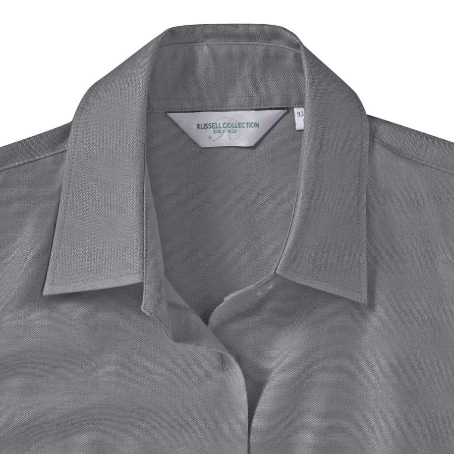 RUSSELL EASY CARE OXFORD Women's Short Sleeve Shirt