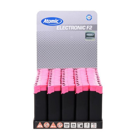 ATOMIC F2 SOFT, soft elektronski upaljač, rozi