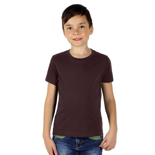 TERRA KID, children's t-shirt made of organic combed cotton, 150g/m2, plum